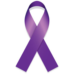 The purple Domestic Violence Awareness ribbon.